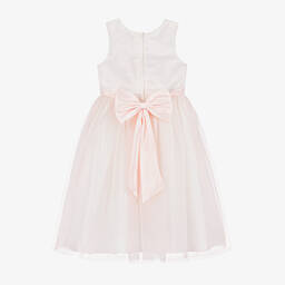 Sevva-Girls Pink Embroidered Tulle Dress | Childrensalon
