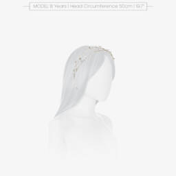 Sevva-Girls Silver Beaded Hairband | Childrensalon