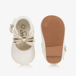Sevva-حذاء بفيونكة جلد صناعي لون أبيض | Childrensalon