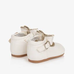 Sevva-حذاء بفيونكة جلد صناعي لون أبيض | Childrensalon