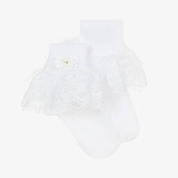 Sevva-Girls White Organza Dress | Childrensalon