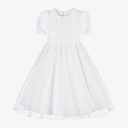 Sevva-Girls White Organza Dress | Childrensalon