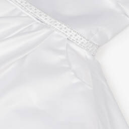 Sevva-Girls White Satin Dress | Childrensalon