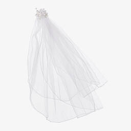 Sevva-مشبك شعر وردة تول لون أبيض | Childrensalon