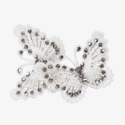 Amaya-Girls Ivory Chiffon Jumpsuit | Childrensalon