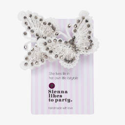 Sienna Likes To Party-Girls Butterfly Hair Clip (10cm) | Childrensalon