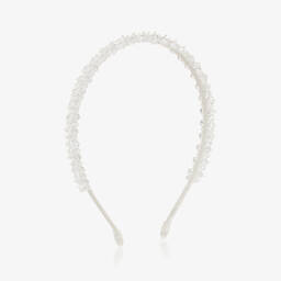 Sevva-Girls White Organza Dress | Childrensalon