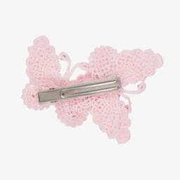 Sienna Likes To Party-Pink Butterfly Hair Clip (11cm) | Childrensalon