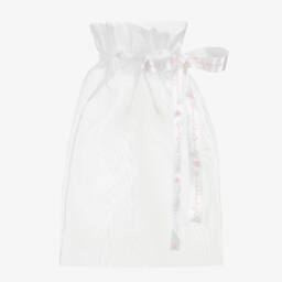 Sienna Likes To Party-White Butterfly Hair Clip (11cm) | Childrensalon