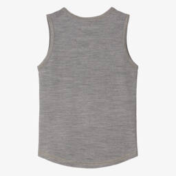 Smalls Merino-Grey Marl ZQ Merino Wool Vest Top | Childrensalon