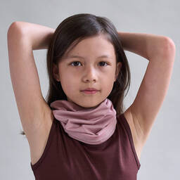 Smalls Merino-Pink ZQ Merino Wool Snood | Childrensalon