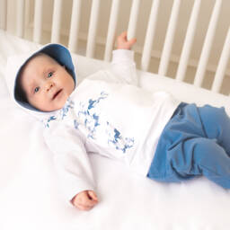 Sofija-Baby Boys Blue Cotton Horse Tracksuit | Childrensalon