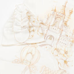 Sofija-طقم بطانية قطن لون عاجي للمولودات | Childrensalon