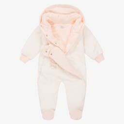 Sofija-Розовый прогулочный комбинезон из хлопка для малышек | Childrensalon