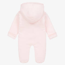 Sofija-أفرول شتوي قطن لون زهري للمولودات | Childrensalon