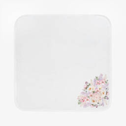 Sofija-طقم بطانية قطن لون أبيض للمولودات | Childrensalon