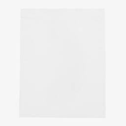 Sofija-بطانية قطن جيرسي مبطنة لون أبيض (90سم) | Childrensalon