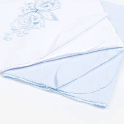 Sofija-Blue & White Muslin Cloths (2 Pack) | Childrensalon