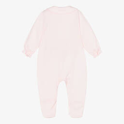 Sofija-أفرول بيبي غرو قطن مضلع لون زهري للمولودات | Childrensalon