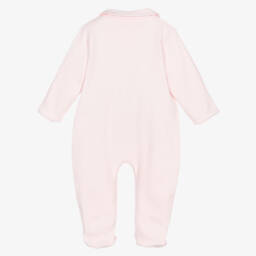 Sofija-أفرول بيبي غرو مطرز قطن جيرسي لون زهري فاتح للبنات | Childrensalon