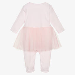 Sofija-أفرول بيبي غرو قطن وتول لون زهري | Childrensalon