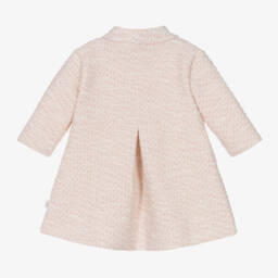 Sofija-معطف قطن تويد لون زهري فاتح للبنات الرضع | Childrensalon