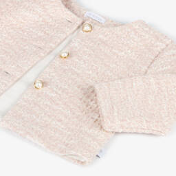 Sofija-طقم شورت قطن تويد لون زهري فاتح للبنات الرضع | Childrensalon