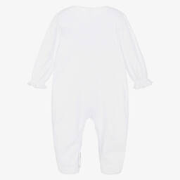 Sofija-Белый хлопковый комбинезон для девочек | Childrensalon