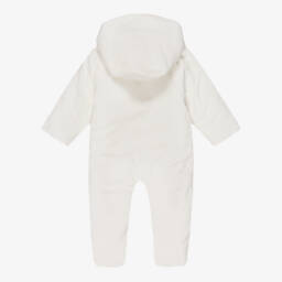 Sofija-Ivory Cotton Velour Pramsuit  | Childrensalon