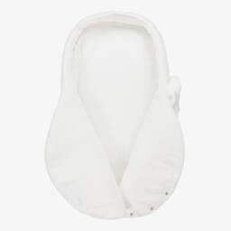 Sofija-Ivory Velour Baby Nest (69cm) | Childrensalon