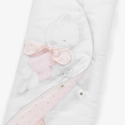 Sofija-بيبي نيست مبطن قطن لون أبيض (61 سم) | Childrensalon