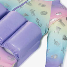 Soli Swim-Girls Purple Sea Creature Float Suit (UPF50+)  | Childrensalon