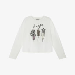 Sonia Rykiel Paris-Girls Black Cotton & Wool Ruffle Sleeve Sweater | Childrensalon