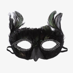 Souza-Black Feather Bird Mask | Childrensalon