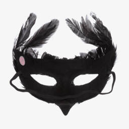 Souza-Black Feather Bird Mask | Childrensalon