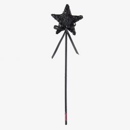 Souza-Black Sequinned Star Wand | Childrensalon