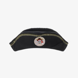Boys Black Canvas Pirate Costume Hat