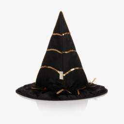 Souza-Girls Black & Gold Witch's Hat | Childrensalon
