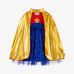 Souza-Girls Gold & Blue Superhero Costume | Childrensalon