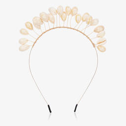 Souza-طوق للشعر لون ذهبي للبنات | Childrensalon