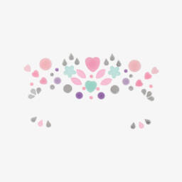 Souza-ملصقات مكياج جواهر لون أخضر و زهري للبنات | Childrensalon