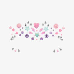 Souza-ملصقات مكياج جواهر لون أخضر و زهري للبنات | Childrensalon