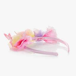 Souza-طوق للشعر ساتان لون زهري للبنات | Childrensalon