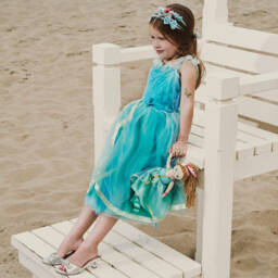 Souza-حذاء للحفلات التنكرية جلد صناعي لون فضّي للبنات | Childrensalon