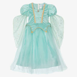 Souza-Girls Turquoise Blue Velvet & Tulle Princess Dress | Childrensalon