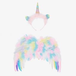 Souza-Pink Unicorn Hairband & Wings | Childrensalon
