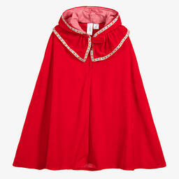 Souza-Red Riding Hood Velour Cape | Childrensalon