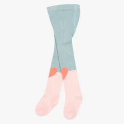 Stella McCartney Kids-Baby Girls Pink & Blue Knitted Tights | Childrensalon
