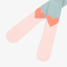 Stella McCartney Kids-Baby Girls Pink & Blue Knitted Tights | Childrensalon