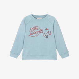 Boys Blue Cotton Lasso Logo Sweatshirt